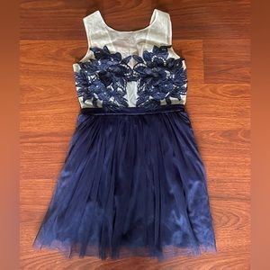 Blue and Tan Homecoming/Prom dress, worn once